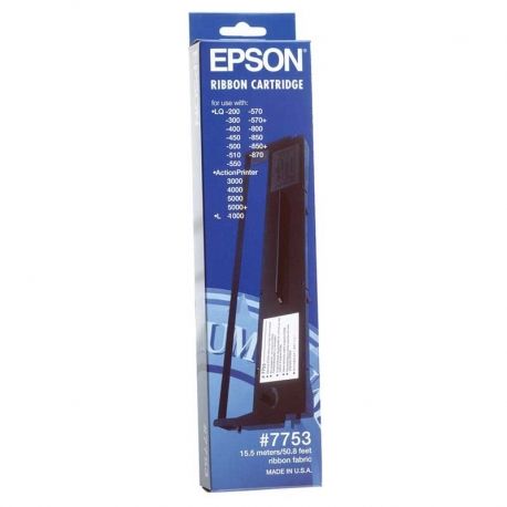 Cartucho de Cinta Epson 7753 Tela Negra Original