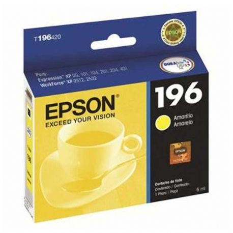 Cartucho de Tinta Epson 196 Amarillo Original 5ml
