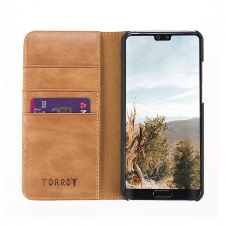 Maletines, Estuches para Celulares Huawei 51992870 Wallet Khaki para Huawei P30 Pro