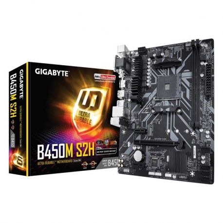 Tarjetas Madre Gigabyte GA-B450M S2H AM4 DDR4