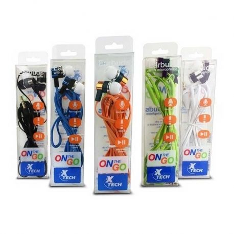 Kit Audifonos Xtech XTG-215 on de the Go 3.5mm 10U