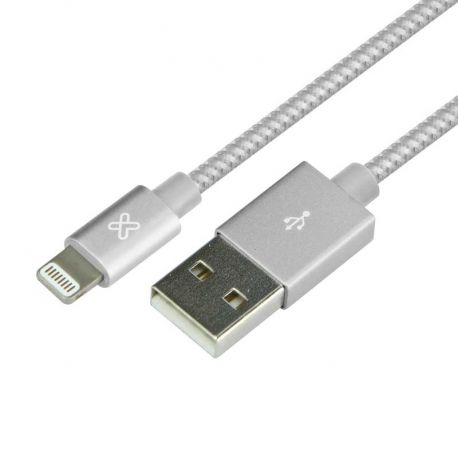 Cable USB Klip Xtreme KAC-001SV iPhone 0.5m Plata