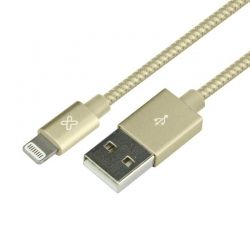 Cable USB Klip Xtreme KAC-020GD iPhone 2.0m Dorado