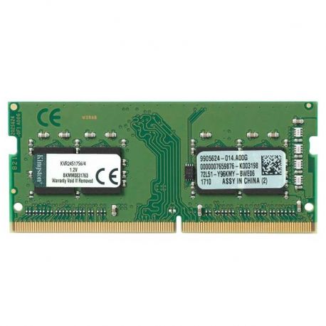 Memoria RAM Kingston 4GB DDR4 SODIMM 2400MHz 1.2V