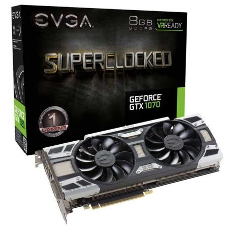 Tarjeta de Vídeo EVGA GTX1070 Gaming 8GB DDR5