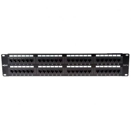 Patch Panel Nexxt 48P UTP Cat6 19' 22/26 AWG Rack