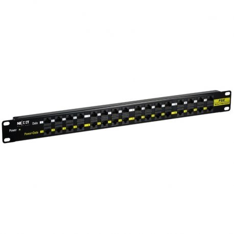 Patch Panel Nexxt 16P + 16P PoE 48VDC 160W