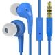 Audifono iLuv Cableado Azul Boton Para El Oido