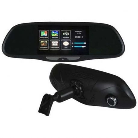 Dashcam CARKUDA DVR Retrovisor 7', Red 3G Y WiFi.