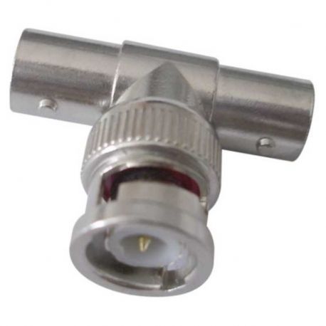 Conector ESS C172 En T DE BNC 1 Macho 2 Hembras