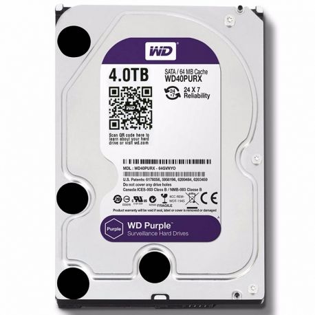 Disco Duro Western Digital Purple 4Tb 64MB 5400rpm