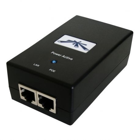 Inyector PoE Ubitiqui 48 VDC 0.5 Amp 24 Watts Gb