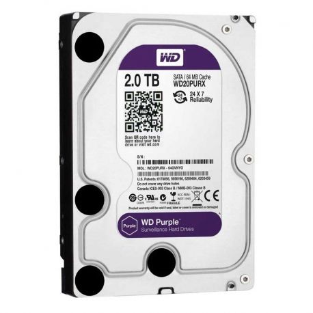 Disco Duro Western Digital Purple 2TB 64MB 5400rpm