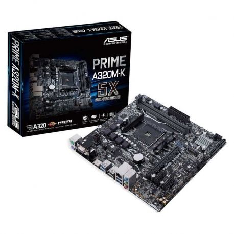 Procesador AMD ASUS A320Mk AM4 DDR4 PCIe HDMI