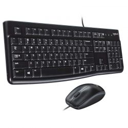 Combo Teclado Mouse Logitech Mk120 USB Inglés