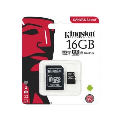 Micro SD Kingston Canvas Select SDXC Cl10 128GB