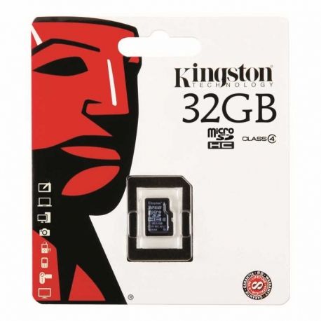 Memoria mSD Kingston SDC4/32GBPS SDHC Cl4 32GB