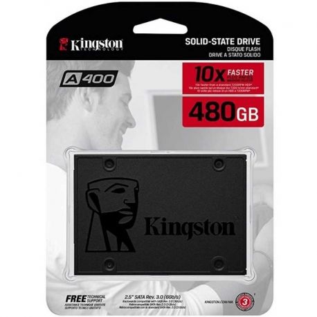 Disco Sólido Kingston A400 Sata 3 6Gb/s 2.5' 480GB