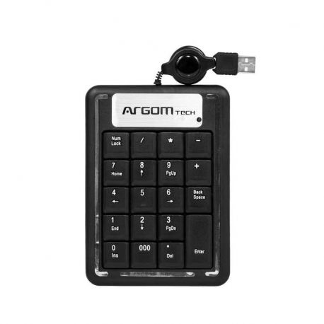 Teclado Numerico Argom ARG-KB-1075 USB Retractable