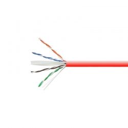 Carrucha de Cable Teklink UTP 305m UL Cat6 Rojo