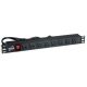 Regleta para Rack Teklink 19' 15amp 8 tomas 110vol