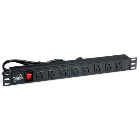 Regleta para Rack Teklink 19' 15amp 8 tomas 110vol