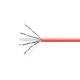 Carrucha de Cable Teklink UTP 305m UL CAT5e Rojo