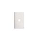Placa Pared Tekdata FPI-001-WH 1 Puerto Blanco