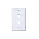 Placa Pared Tekdata FPI-002-WH 2 Puertos Blanco