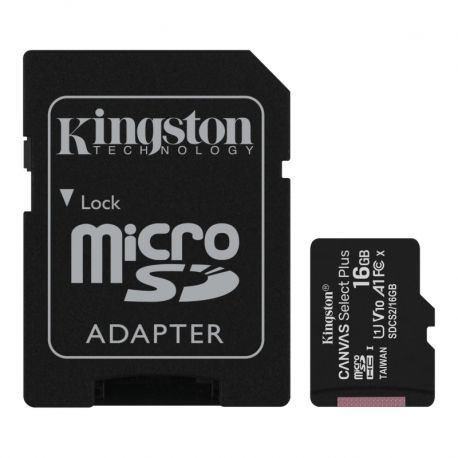Tarjeta microSD Flash Kingston SDCS2/16GB Canvas