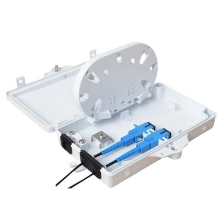 Caja Teklink FIB-BOX-2C Fibra óptica 2 Adaptadores