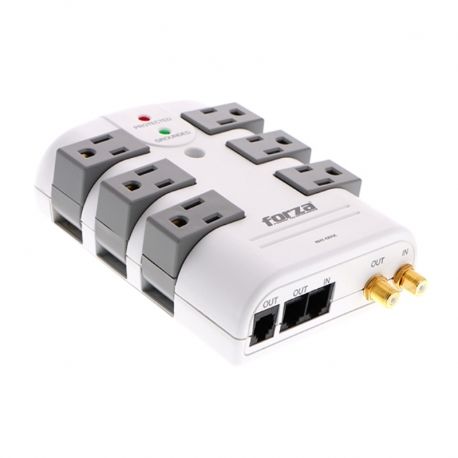 Forza RHT-06NC Surge Protector 120V 1800W 6 tomas