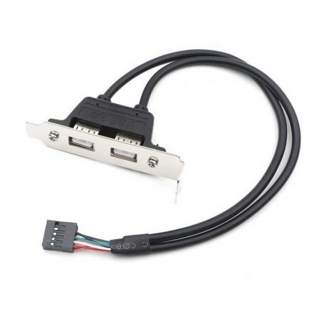 Cable Adaptador Generico USB 2.0 CA503 2 Puertos