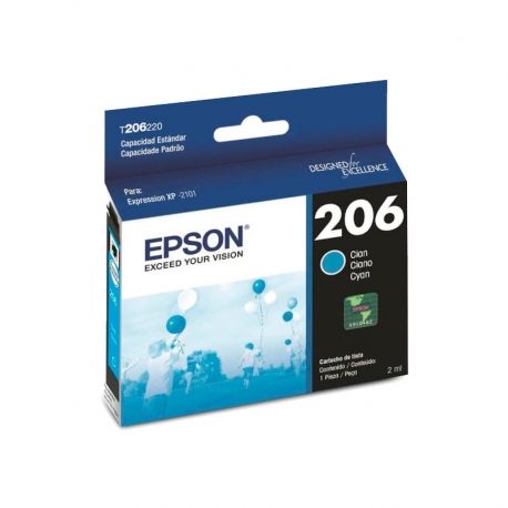 Cartucho de tinta Epson T206220-AL T206 Ink Cyan