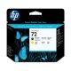 Cabezal de impresión Hp 72 negro mate y amarillo