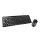 Combo Teclado y Mouse Xtech XTK-301S Español-Black