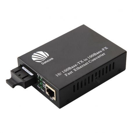 Convertidor de medios Teklink 10/100Mbps Dual