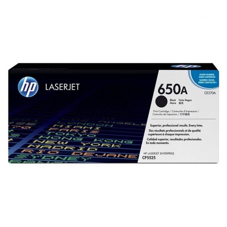 Cartucho de Tóner HP 650A LASERJET original Black