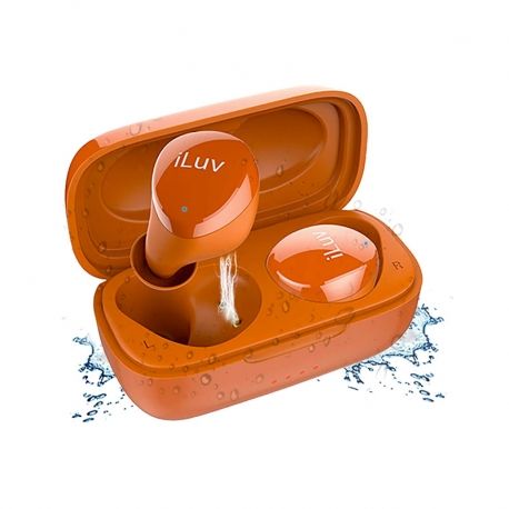 Audífono alámbricos iLuv Bubble Gum IPX6 Naranja