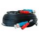 Cable con conector BNC y DC a DVR coaxial 18m