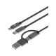 Cable multifunción Xtech XTC-560 5 en 1 USB-A/C