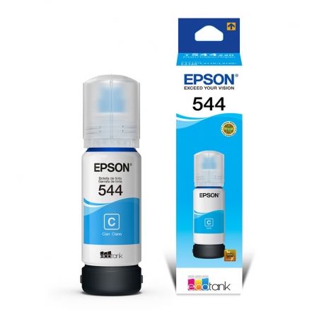 Botella De Tinta Epson 544 color cián Original