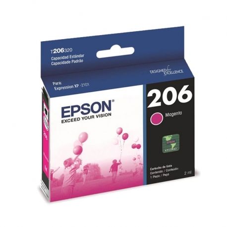 Cartucho de tinta Epson 206 origianal Magenta