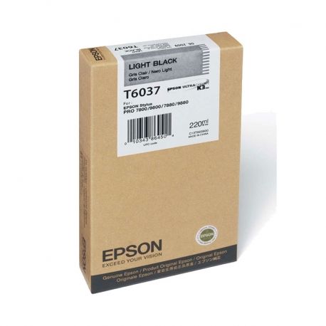 Cartucho de tinta Epson T603 Ligth Negro 220ml