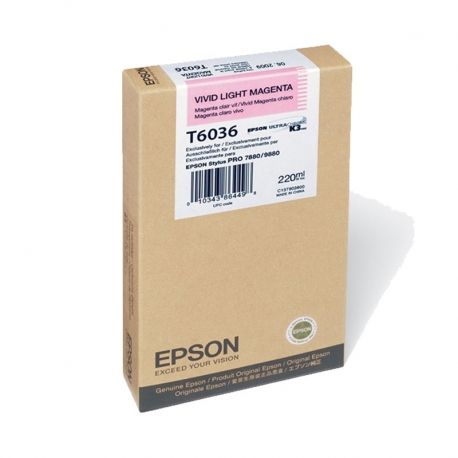 Tintas Epson T603 UltraChrome K3 Magenta calro