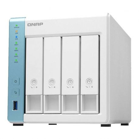 NAS QNAP TS-431K Servidor 4 núcleos SATA DDR3 1 GB