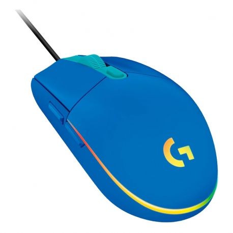 Mouse Logitech Gaming G203 Lightsync cableado USB