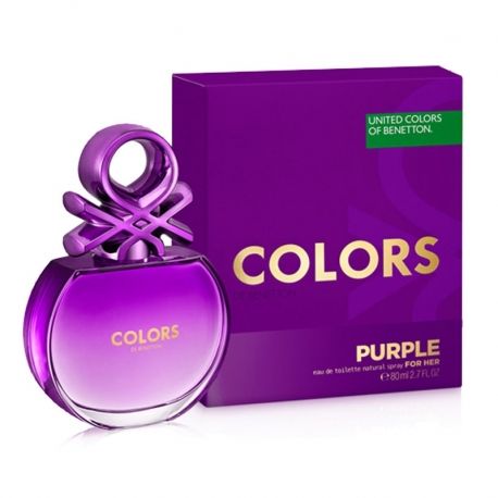 Colonia Benetton Colors Purple Edt Mujer 100 ml