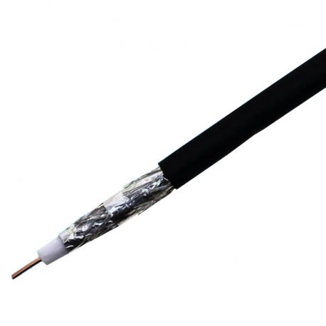 Cable coaxial RG6 18AWG BCCS, Tri shield 305m
