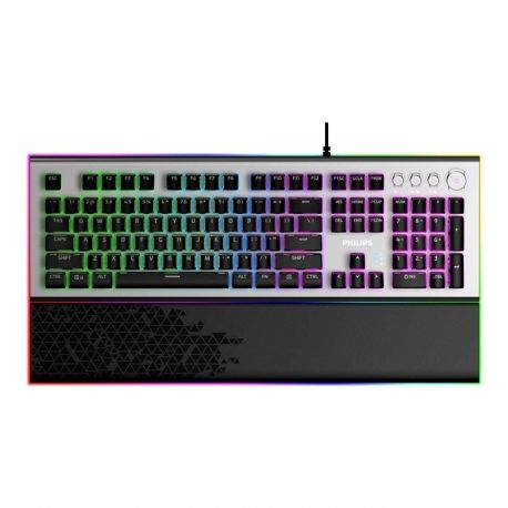 Teclado mecánico Philips SPK8624 gaming USB RGB